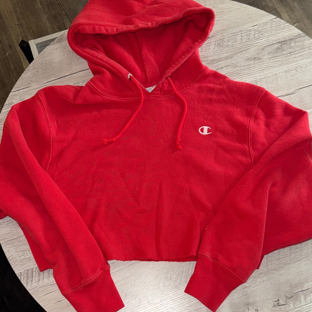 Champion Women's Vibrant Red Hoodie